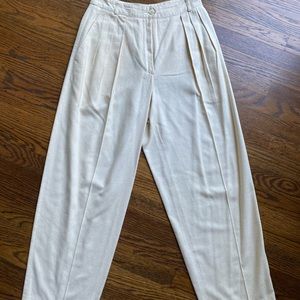 Vintage raw silk Liz Claiborne trousers waist 26